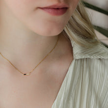 Load image into Gallery viewer, Shaia - sapphire &amp; diamonds fineline necklace