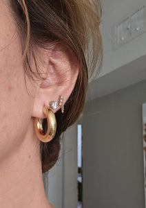 Fanni gold hoop earrings