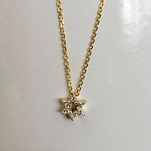 My Little Magen David diamonds necklace