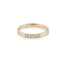 Load image into Gallery viewer, shani - five diamond straight ring