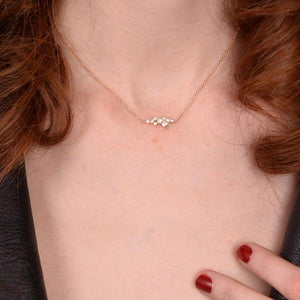 sophia necklace - 14k & diamonds
