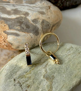 Ares - sapphire & diamonds symmetric earrings