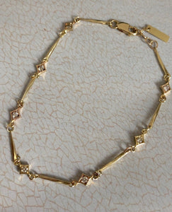 ava - 14k diamond bracelet