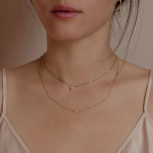 thalia - necklace 14k & diamonds