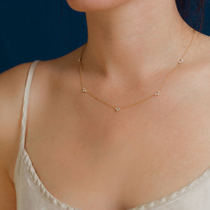 hestia - 14k & diamonds necklace