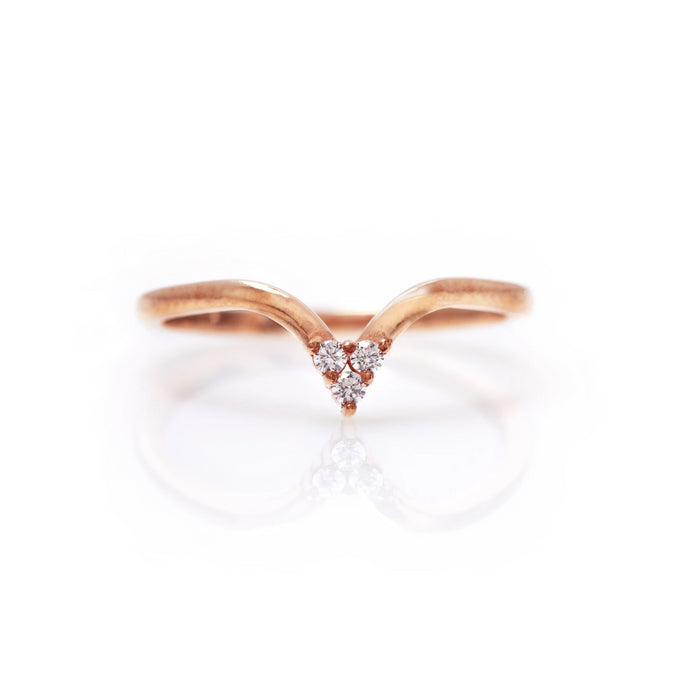 veronica - 14k & diamond ring