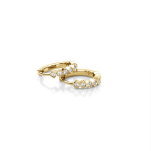 Load image into Gallery viewer, Niko - diamond hoop earrings