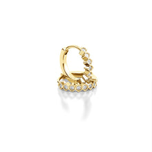 Load image into Gallery viewer, Niko - diamond hoop earrings