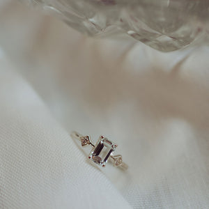 émile aquamarine & diamonds ring