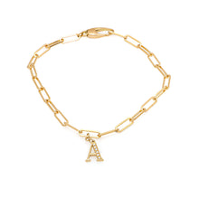 Load image into Gallery viewer, initial gold &amp; diamonds bracelet