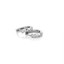 Load image into Gallery viewer, Niko - diamond hoop earrings