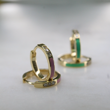 Load image into Gallery viewer, Céline - Enamel earrings