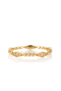 Bali - art deco diamonds ring