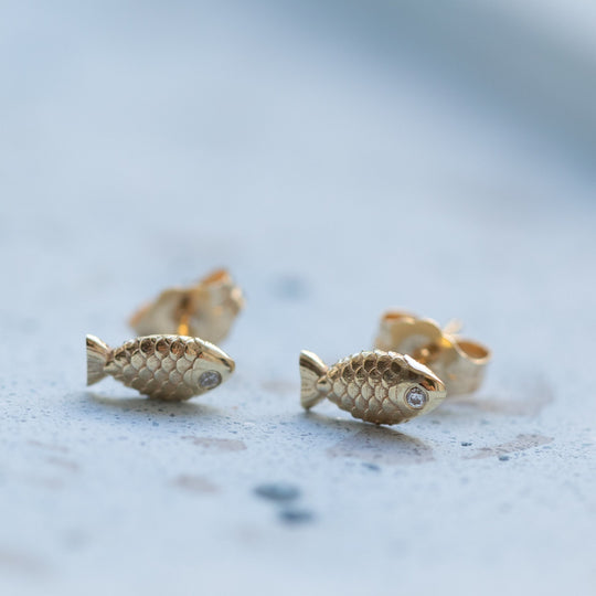 Dag - 14k & diamond earrings