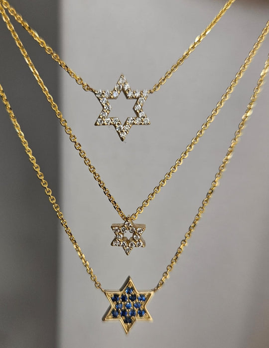 My Little Magen David diamonds necklace