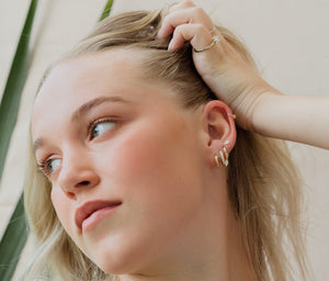 Pai - diamond drop earrings
