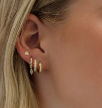 Load image into Gallery viewer, Gilles - 14k &amp; diamond earrings