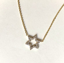 Load image into Gallery viewer, Magen David diamonds necklace