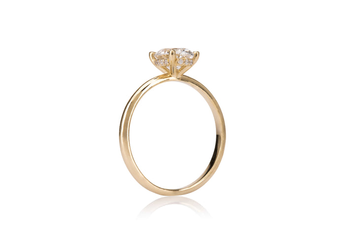 Claris - Oval Lab Diamond Engagement Ring