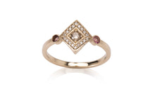 Load image into Gallery viewer, Penelope S - champagne and pink sapphire ring