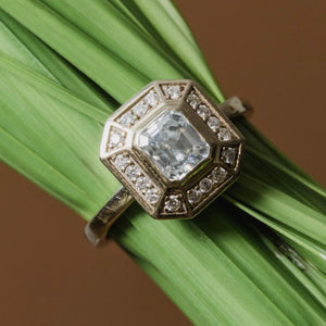 Pipa -art deco diamond ring