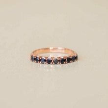Load image into Gallery viewer, Shosh - 9 black diamonds ring