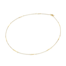 Load image into Gallery viewer, circle line bar necklace - 14k &amp; diamonds