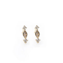 Load image into Gallery viewer, Arya earrings - 14k gold &amp; diamond earrings
