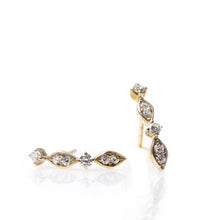 Load image into Gallery viewer, Aurora - 14k gold &amp; diamond earrings