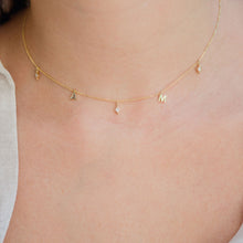 Load image into Gallery viewer, personalised gold initials necklace
