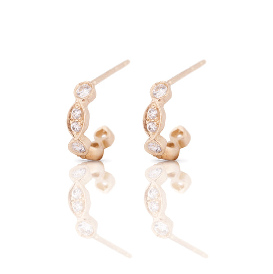 Ayala -  14k & diamonds earring