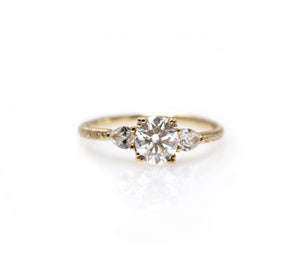 colette - 14k gold & diamond ring