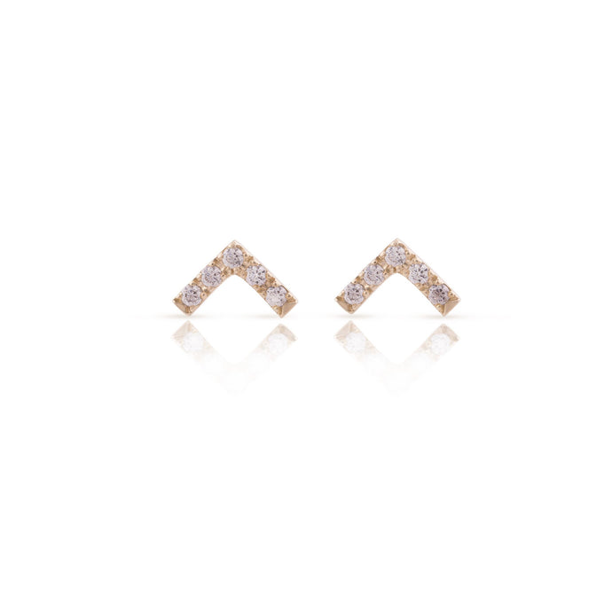 Mini Vivi - 14k gold & diamonds earrings