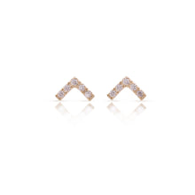 Load image into Gallery viewer, Mini Vivi - 14k gold and diamonds earrings