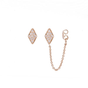 Lucile -  14k & diamonds earring