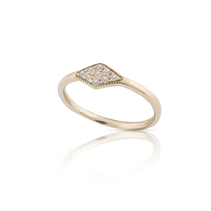 lucile - rhombus diamond ring