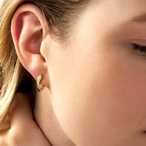 Dris - snake hoop earrings