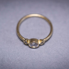 Load image into Gallery viewer, dlyla - three diamonds round ring