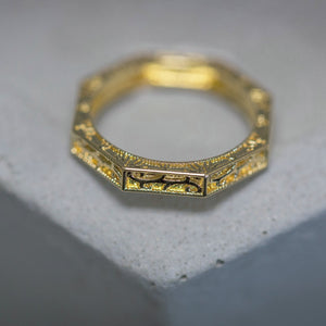 priscilla- octagon ring