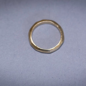 danielle - geometric hammered ring