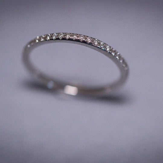 venus - yellow gold diamond eternity ring