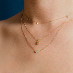 hera - 3 diamonds necklace