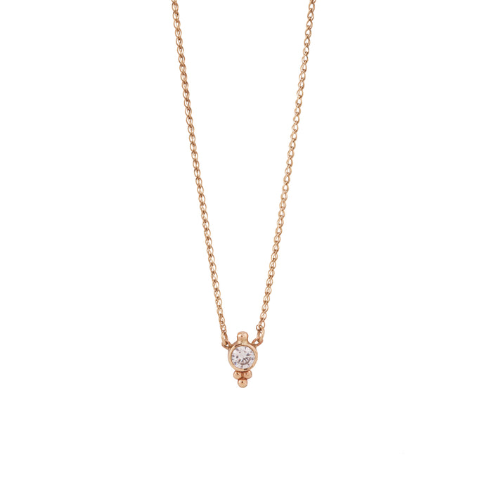 lee necklace - 14k & diamond
