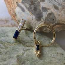 Load image into Gallery viewer, Ares - sapphire &amp; diamonds symmetric earrings