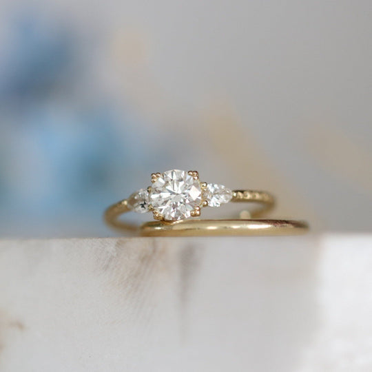 colette - 14k gold & diamond ring