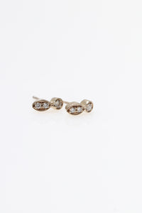 Mila - 14k gold & diamond earrings