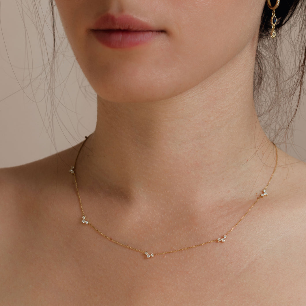 hestia - 14k & diamonds necklace
