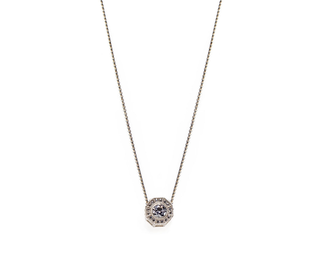 salomé necklace - 14k & diamonds