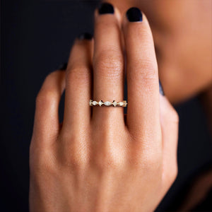 Dania - art deco marquise diamond ring