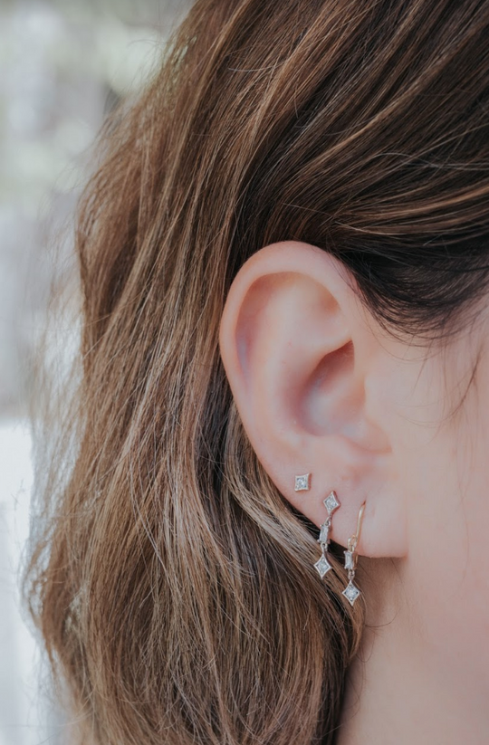 Albert diamond dangle earrings